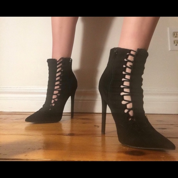CALLITSPRING ~ HOT lace up heeled booties - Picture 2 of 2